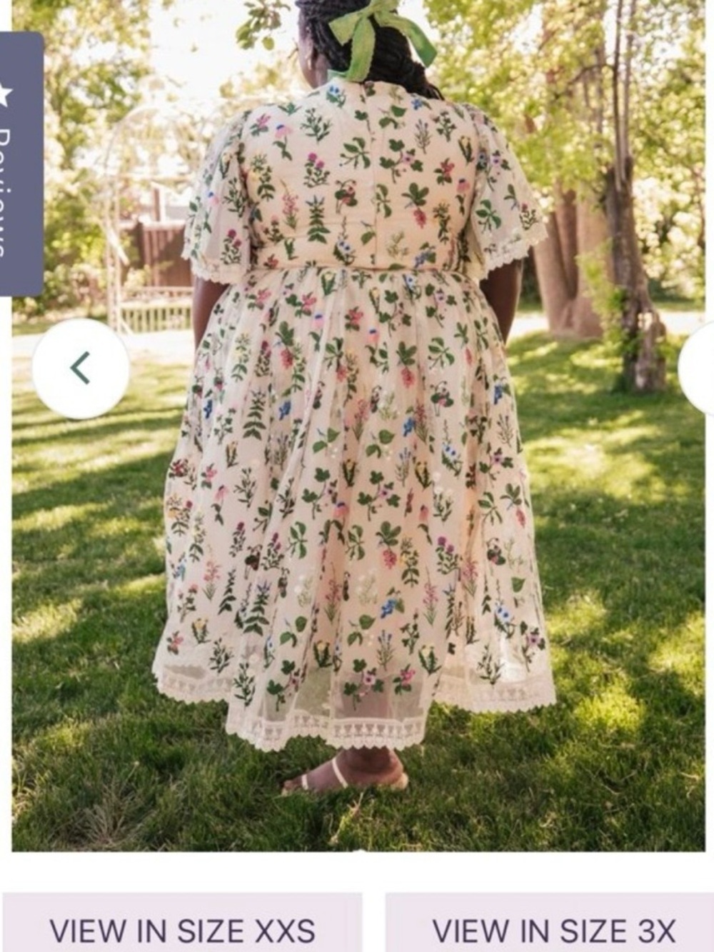 JESSAKAE Floral Dress, New With Tag, Size 1X,
Color Light Beige. - Picture 9 of 12